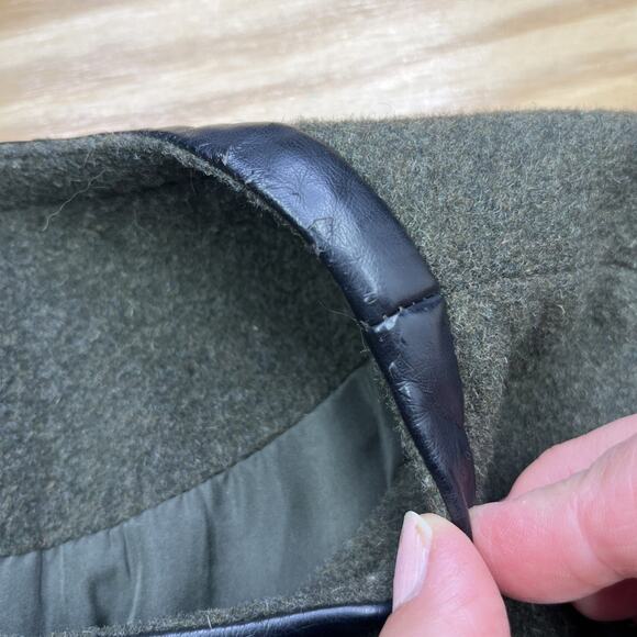 The Limited Wool Blend Cropped Moto Blazer Jacket Large Classic Forest Fairy - Picture 10 of 15